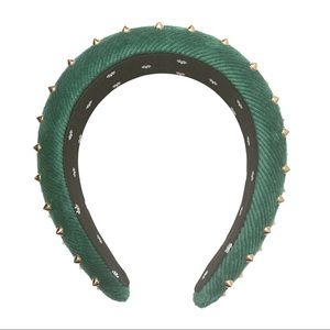 SOLD Lele Sadoughi Studded Padded Headband Metalli